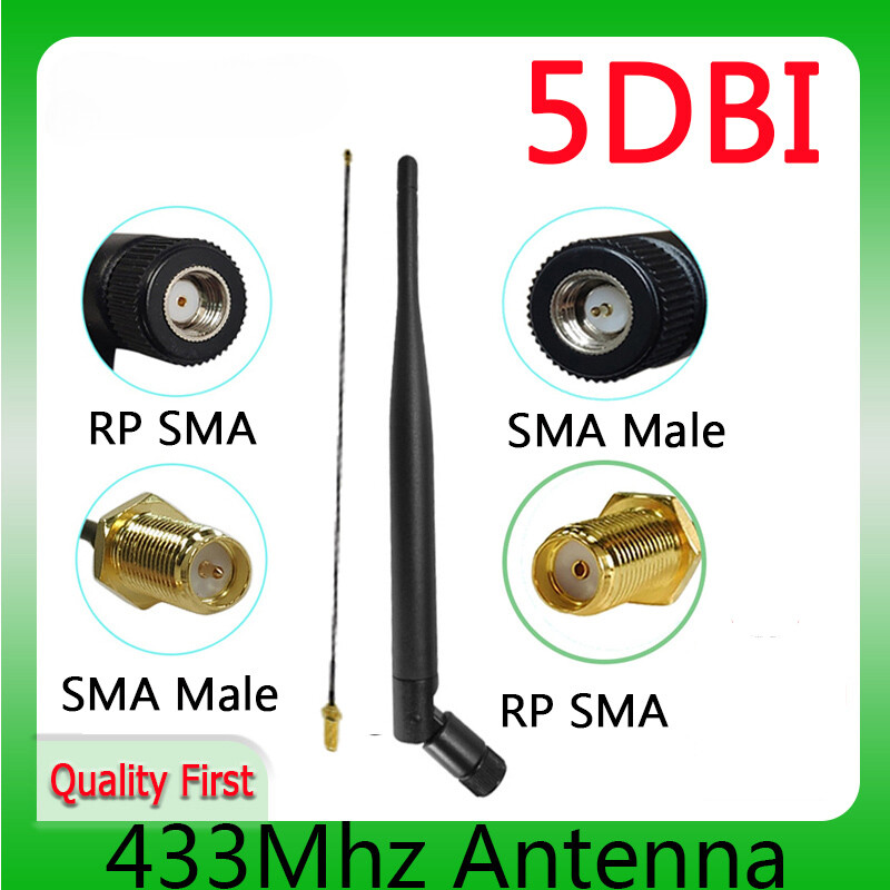 Antenna GSM 433 Mhz Connector IPeX 1 IOT SMA Male Female Extension Cord Pigtail-image