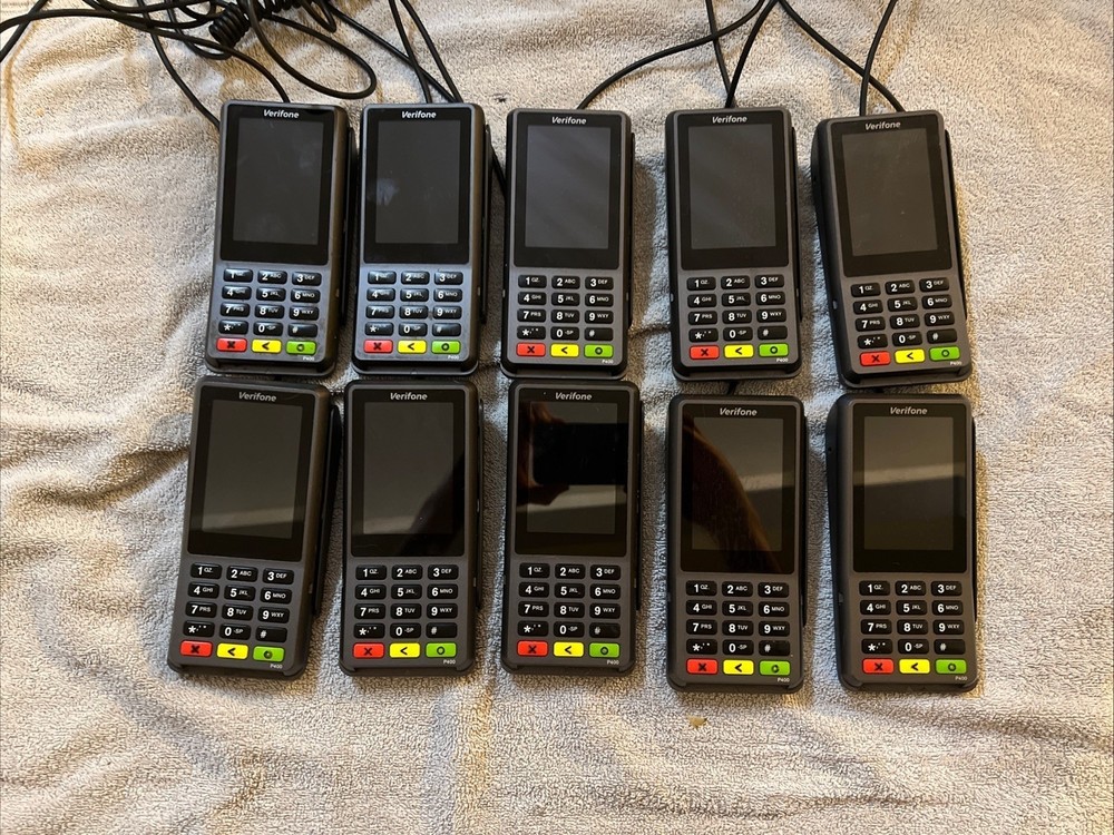 LOT OF 10 Verifone Stripe P400 Plus Credit Card Reader Payment Terminal Worldpay-image