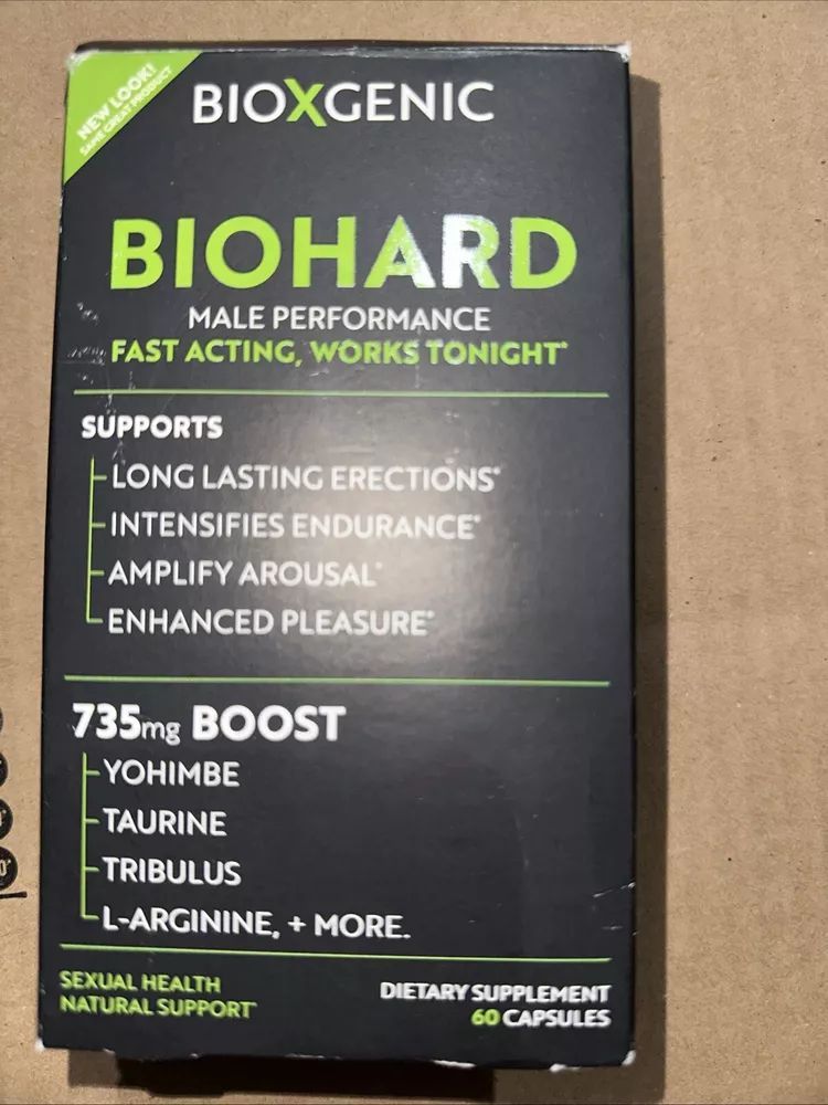 Bioxgenic Bio-hard Naturally Supporting Sexual Health Male 60 Capsules