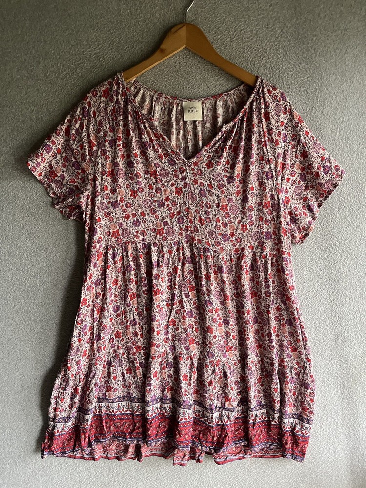 Knox Rose Floral Maxi Dress XL With Pockets