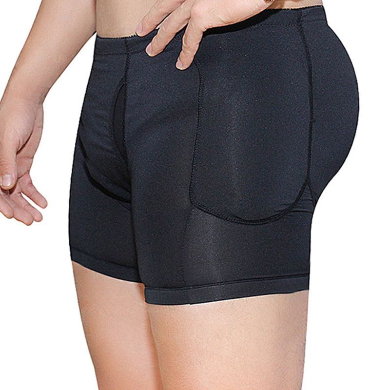 Mens Padded Underwear Shapewear Butt Lifter Hip Enhancer Body Shaper Panty