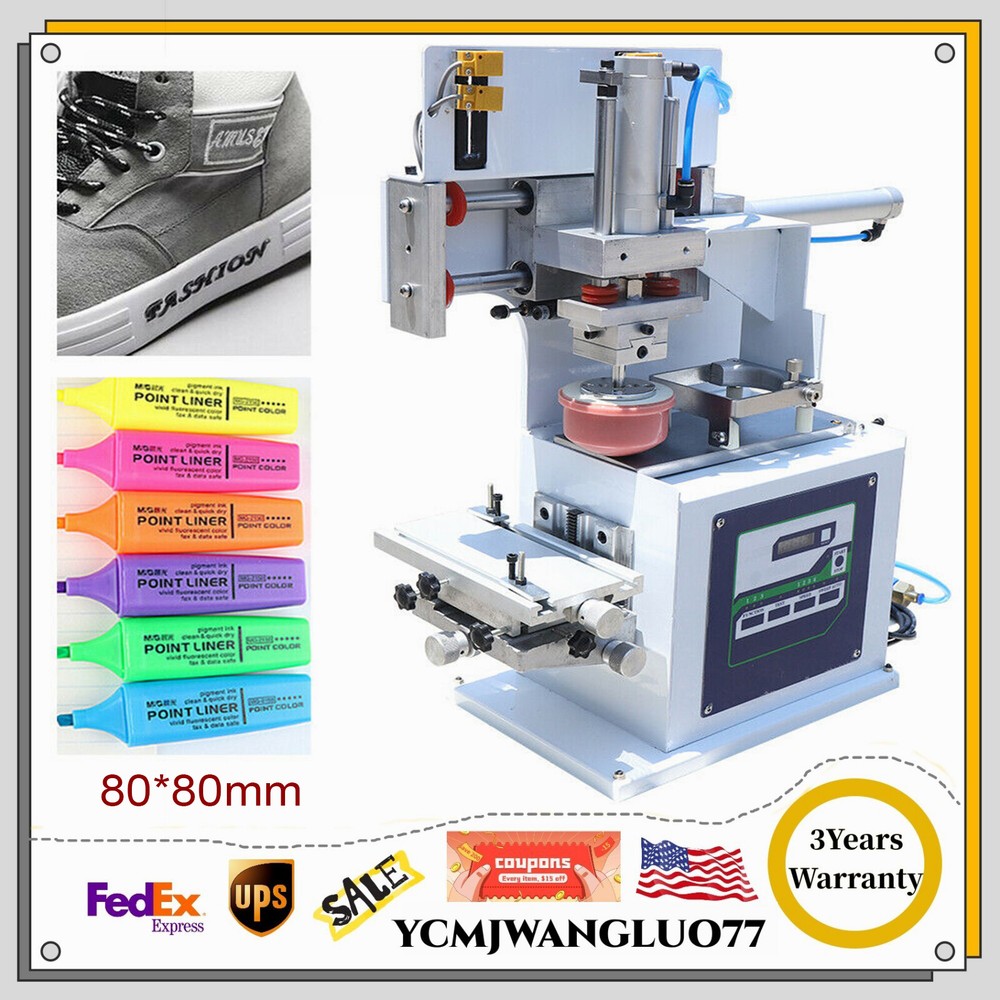 Pneumatic Pad Printing Machine,Cup Stamping Embossing Sealed Ink Press Printer