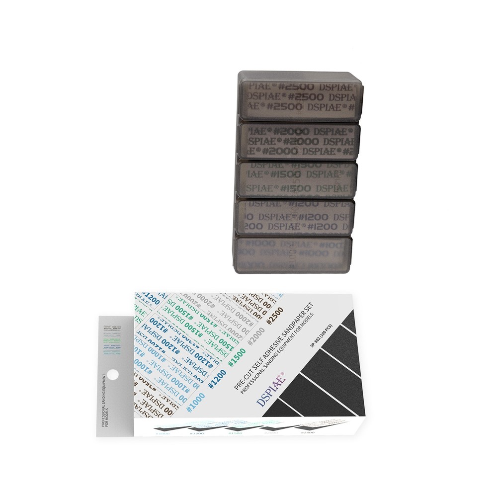 100Pcs Assorted Sandpaper #1000-#2500 for Gundam & Military Model DIY