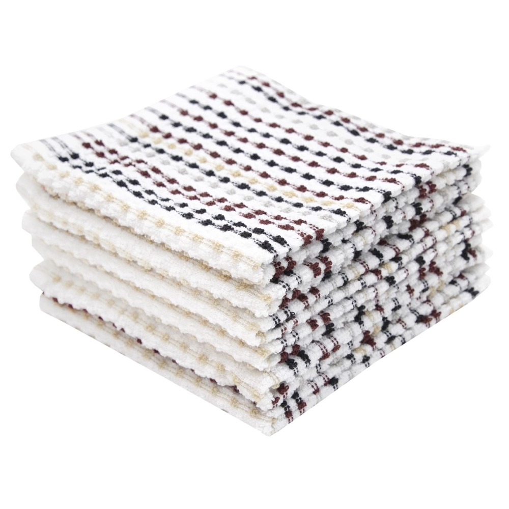 Pebble Bar Mop Cloth, Neutral Color, 6 Piece Set