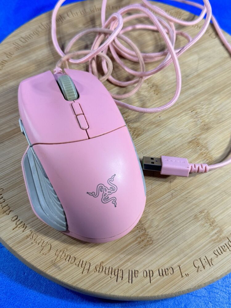 Razer Basilisk Pink Wired Gaming Mouse RZ01 for Precision Performance