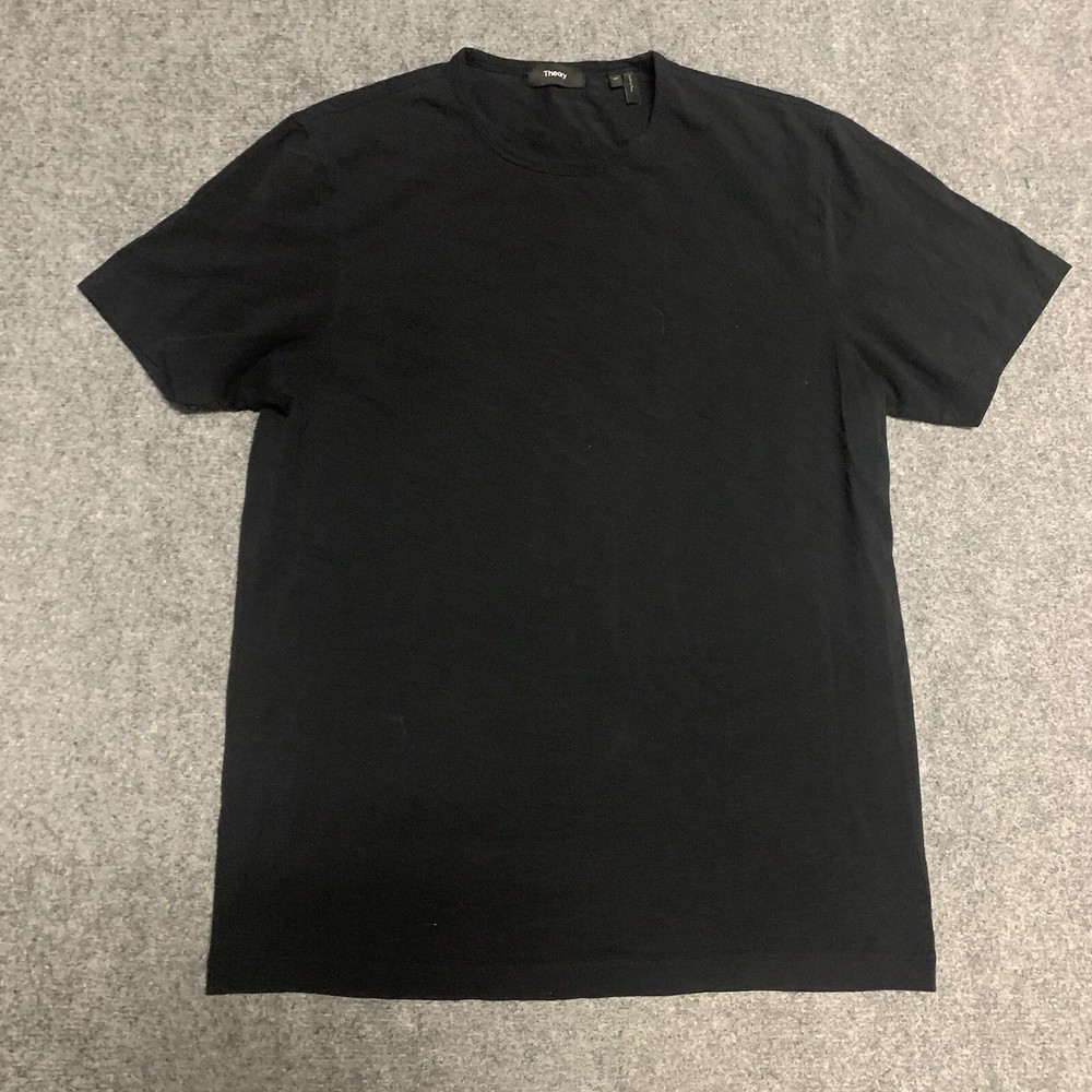 Men's Theory T Shirt Size Medium Black Cotton Casual Lightweight