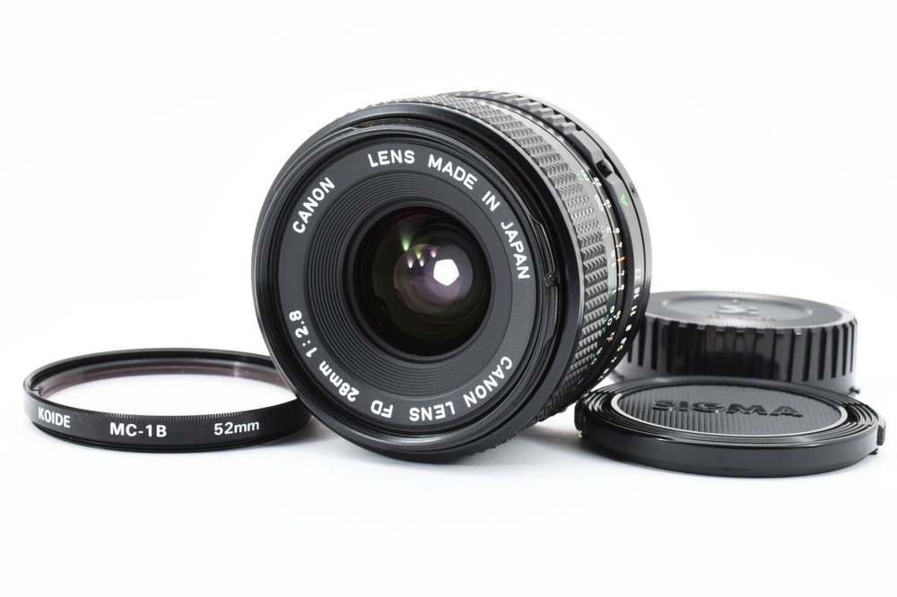 Canon FD 28mm f2.8 Manual Focus Wide Angle Lens Mint Japan