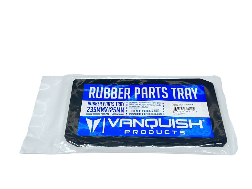 Vanquish Products Rubber Parts Tray - Black VPS10160 Rc Part #13119