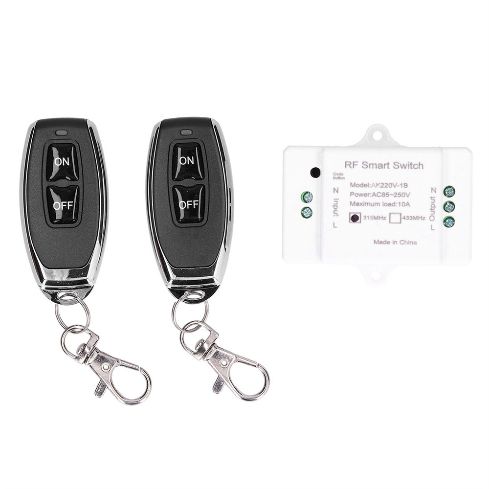 433Mhz Wireless Receiver Transmitter RF Garage Remote Relay Control Switch