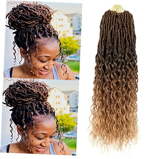 24 Inch Deep Locs Crochet Hair 7 Packs New Soft Faux Locs Crochet Braids
