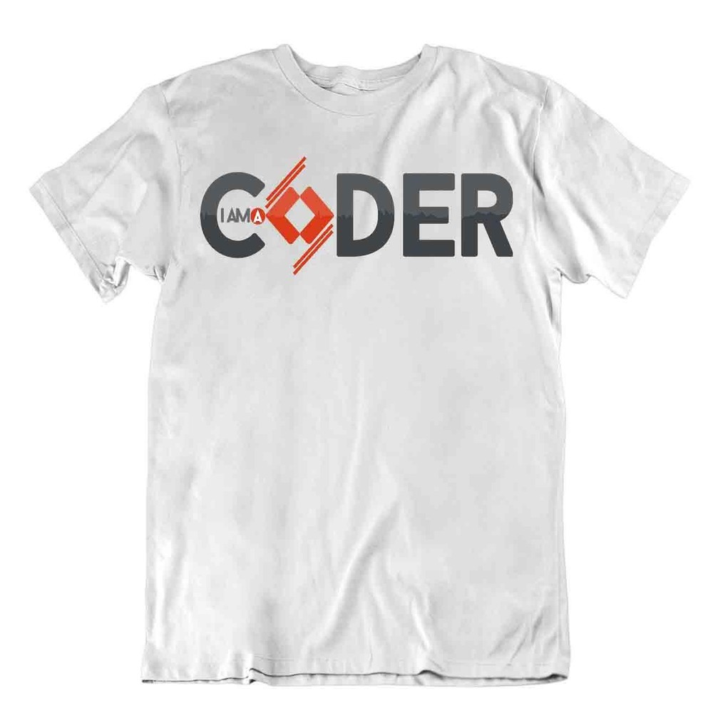 Coder Cool Design T-Shirt Programmer Shirt Computer Nerd Tee Textile