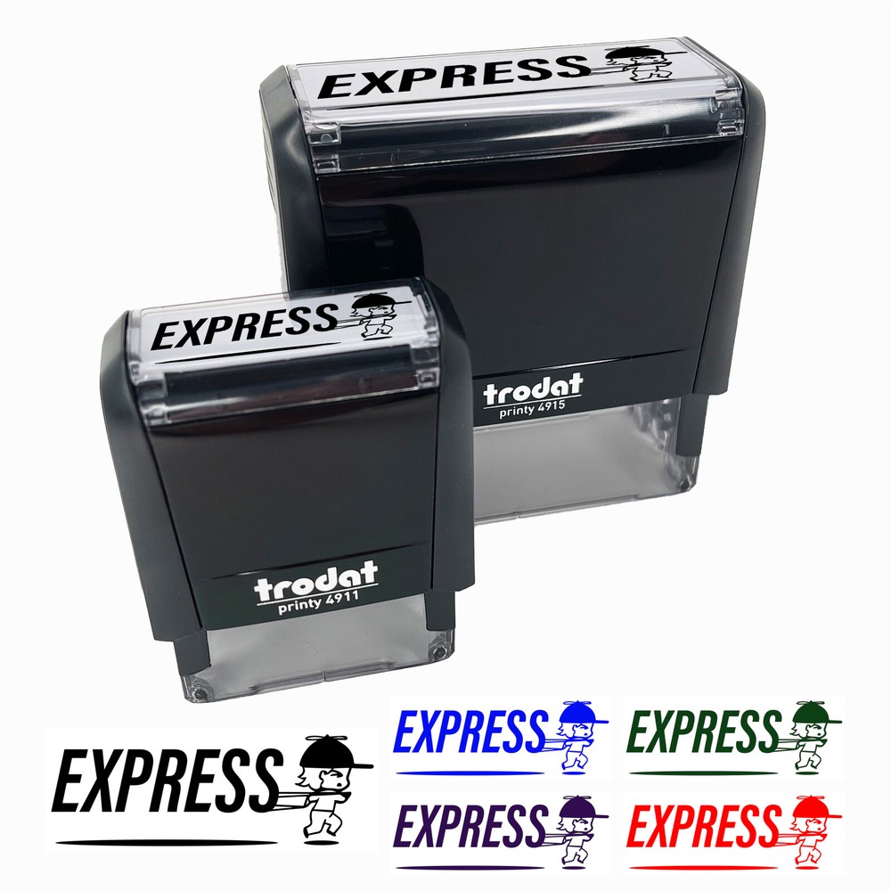 Express Mail Service Expedited Self-Inking Rubber Stamp Ink Stamper