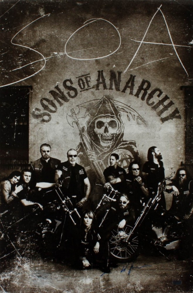 Tommy Flanagan Signed 24x36 Sons Of Anarchy Poster. Radtke Hologram See Pics