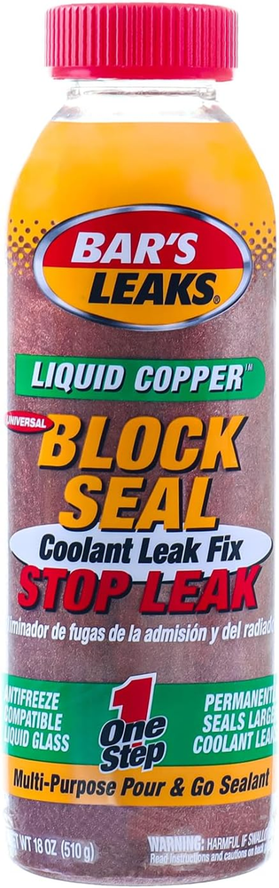 1109 Liquid Copper Block Seal, Intake and Radiator Stop Leak, 18 oz. | One Step,