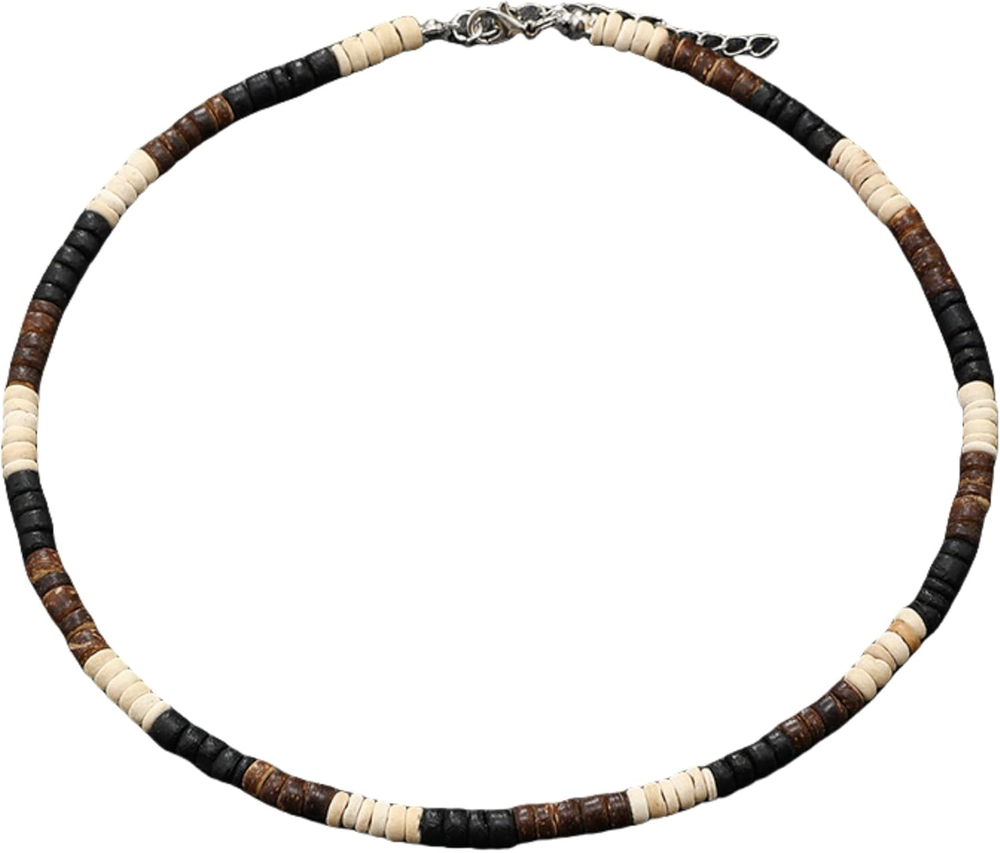 Puka Shell Necklace for Men Surfer Necklace Seashell Chokers Beach Necklace for