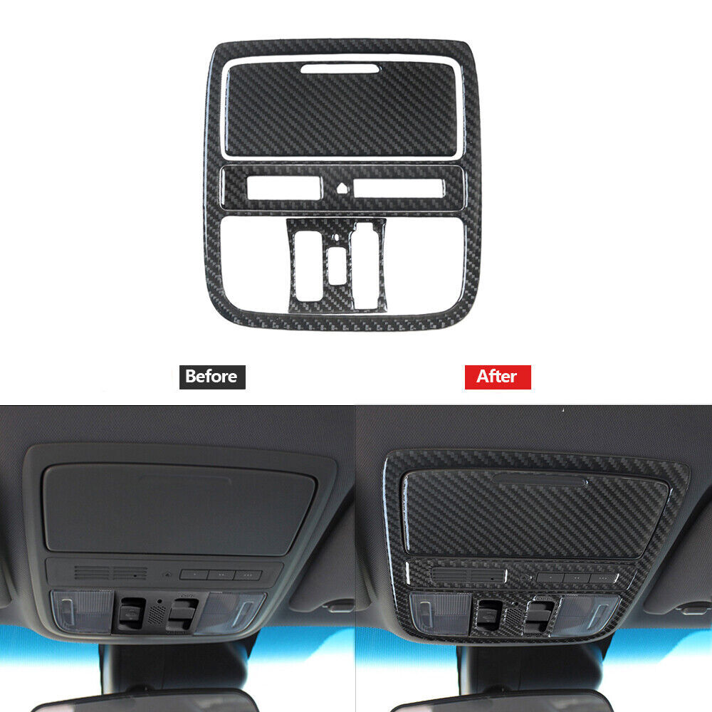 4Pcs Carbon Fiber Overhead Console Panel Type A Cover For Honda Accord 2008-2012