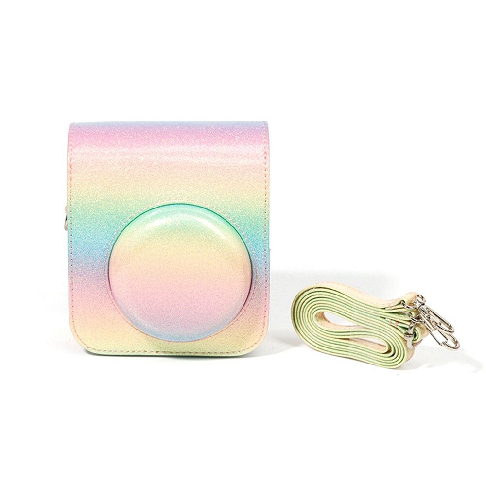 Camera Case with Adjustable Shoulder Strap PU Leather Soft Protective Case7679