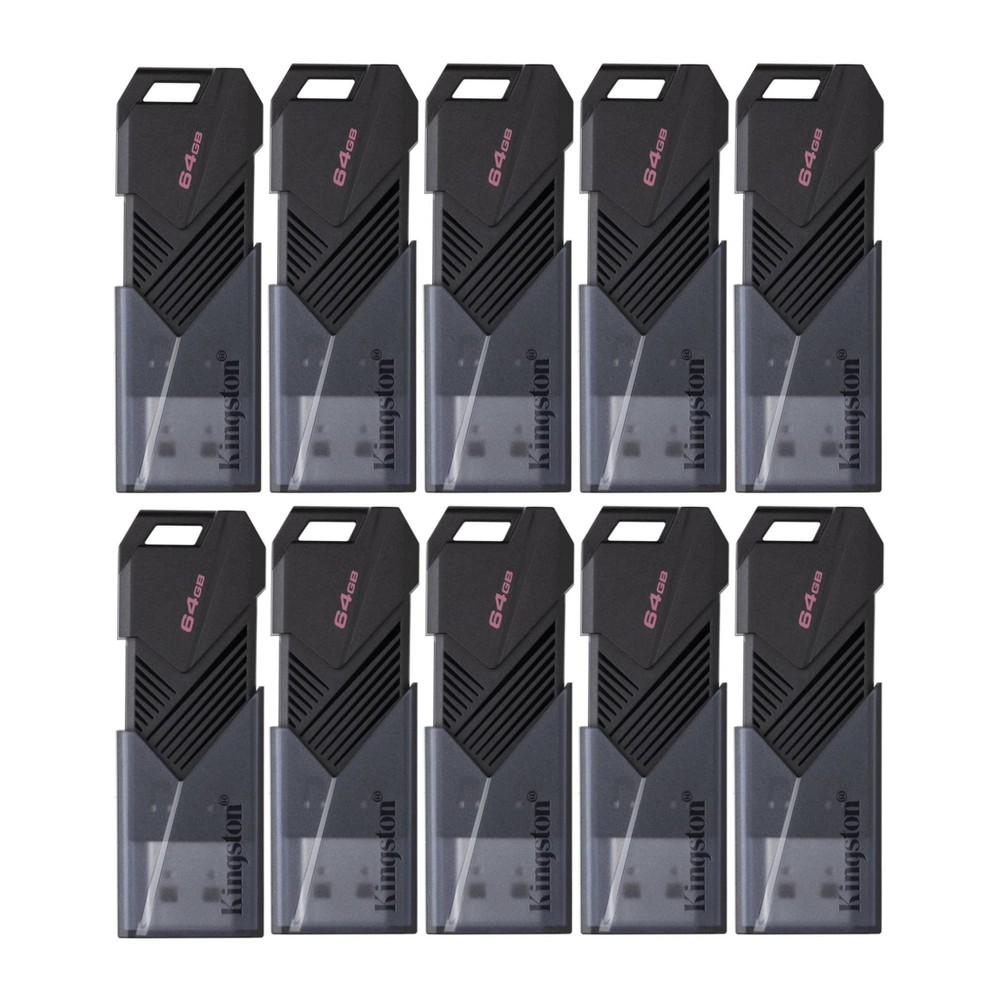 64GB Exodia Onyx USB 3.2 Flash Drive 10-Pack Matte Black