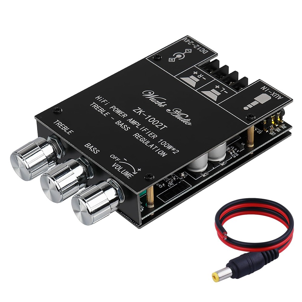 ZK-1002T 200W HiFi Bluetooth 5.0 Amplifier Board for Subwoofer & 2.0 Channel Audio