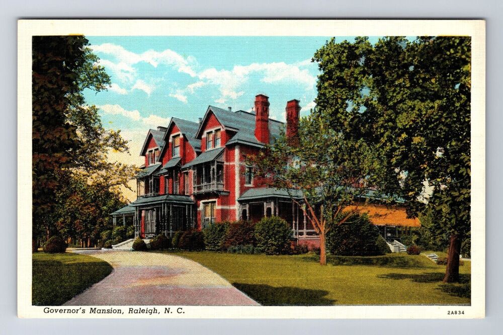 Raleigh NC-North Carolina, Governor's Mansion, Antique, Vintage Postcard