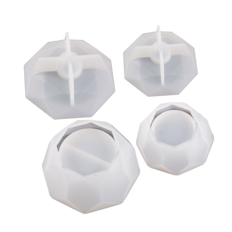 Octagonal Rhombus Resin Mold DIY Storage Container Craft