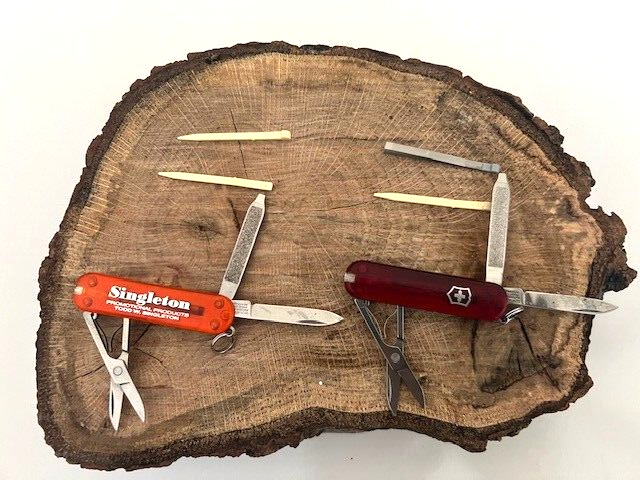 Victorinox SWISS Army Knife Classic Translucent Ruby Red & Orange 2-Pack - Essential Multi-Tool