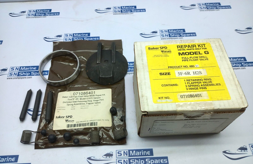 Baker SPD 071086401 Repair Kit Metal Parts Only For Model G Size: 5F-6R H2S