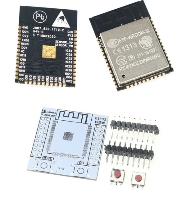 ESP32 ESP-32S ESP-WROOM-32 Original IoT Wifi Wlan BLE Module+Adapter Board-image