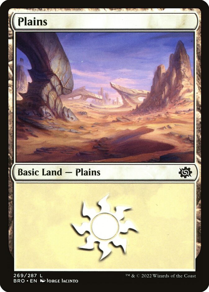 Magic the Gathering MTG Plains 269/416 The Brothers War Near Mint Condition  