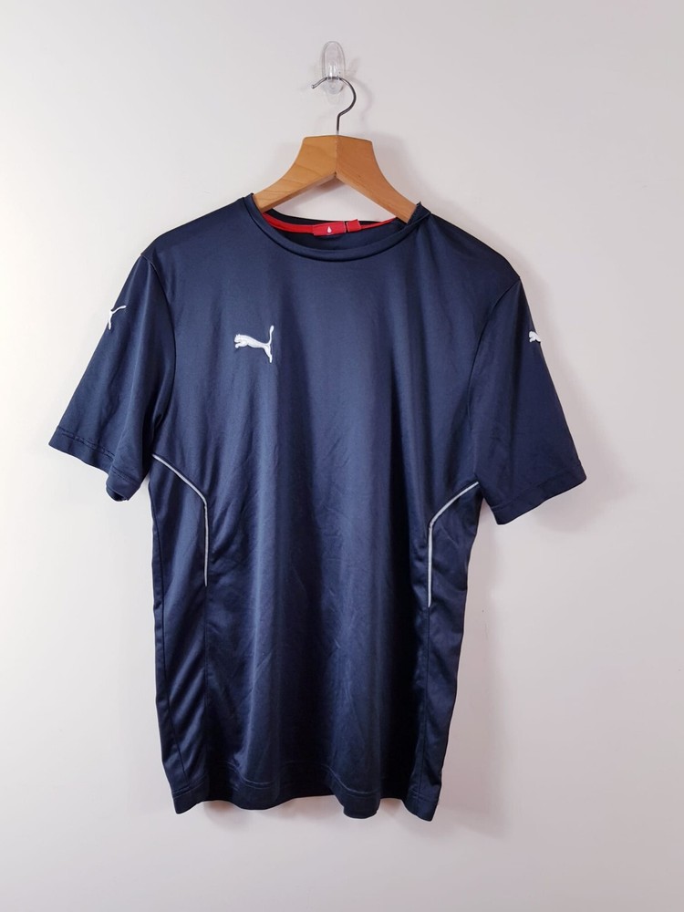 Puma Shirt Black Medium Essential Activewear Top Rare