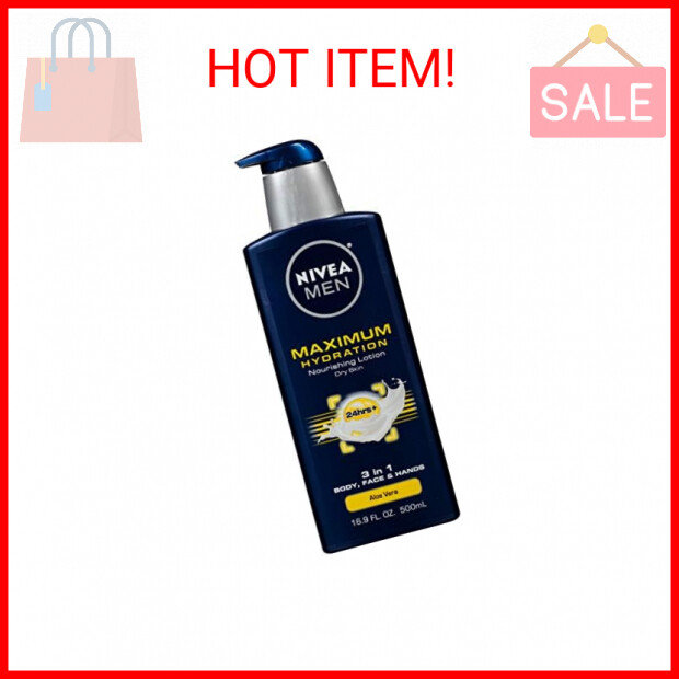 Nivea Men Maximum Hydration 3-in-1 Nourishing Body Lotion 16.9 fl oz