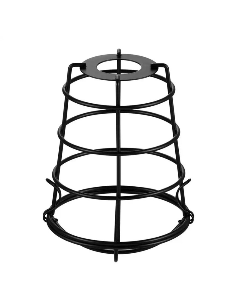 Black Metal Cage Pendant Shade with 2-1/4 in. Fitter, 5.98