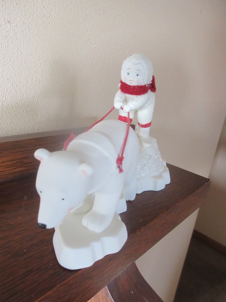 Department 56 Snowbabies Polar Pull Figurine - Adorable Collectible Holiday Decor