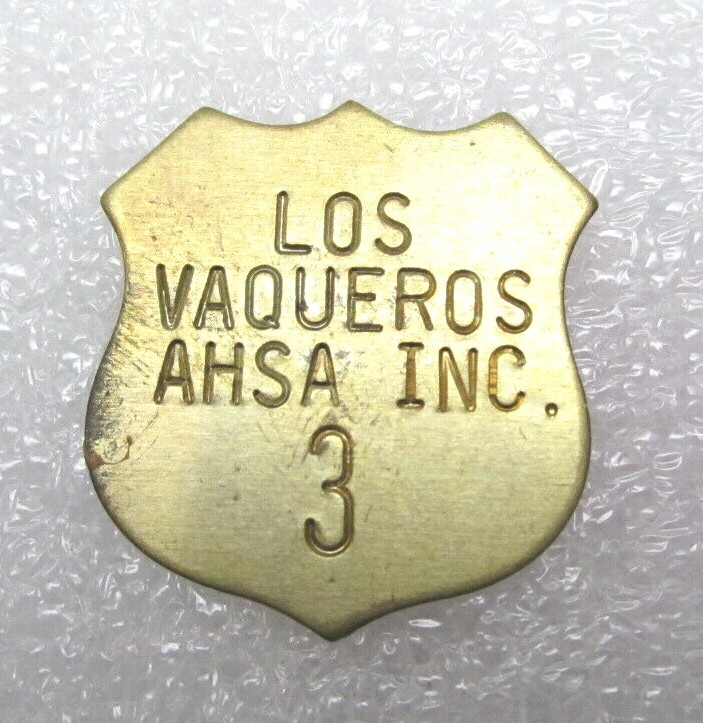 Los Vaqueros Asha Inc 3 Street Sign Lapel Pin (B287)