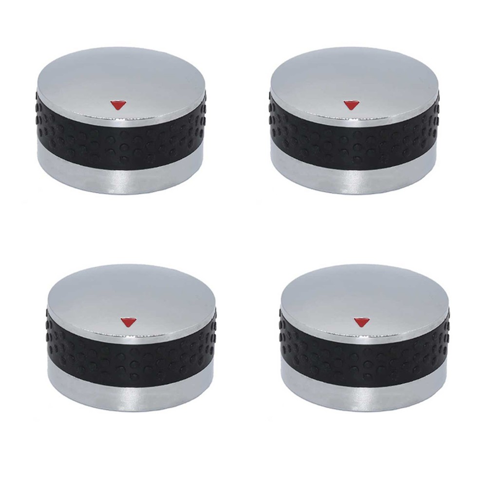 Round Gas Grill Control Knobs Set of 4 Perfect for Outdoor BBQ Parties