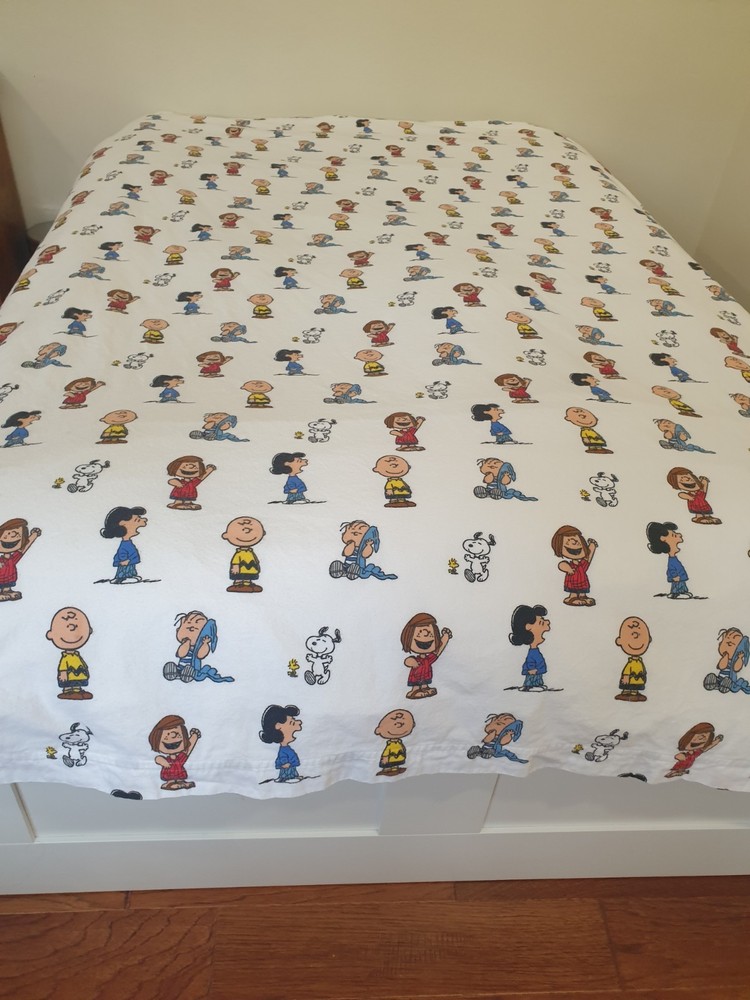 Snoopy & Friends 100% Cotton Queen Sheet Set 90x86 Made in Portugal