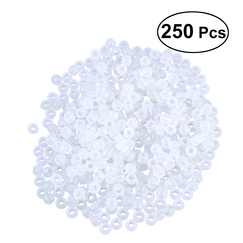 250PCS UV Reactive Beads Color Changing Pony Beads for DIY Crafts