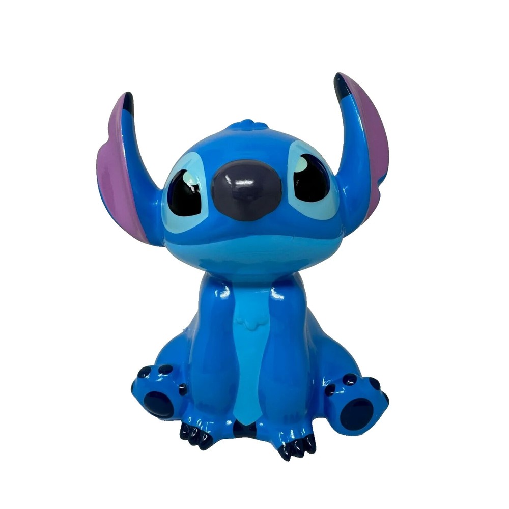 Disney Stitch 8-Inch Ceramic Ears Up Piggy Bank Coin Bank New