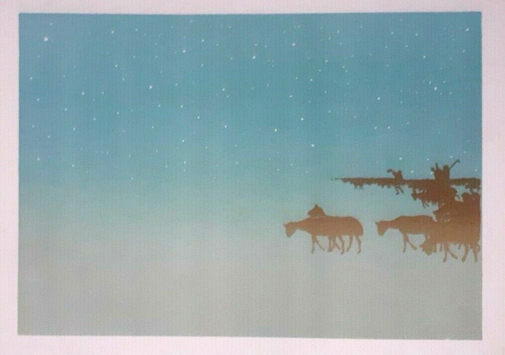 Henri Riviere The Shepherds Biblical Litho Print Jesus Art C1890 Vintage