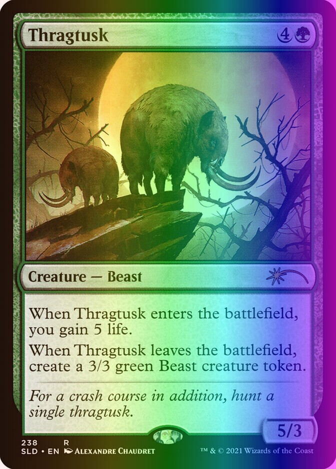 MTG Magic the Gathering Thragtusk (238/1984) Secret Lair Drop Series LP FOIL