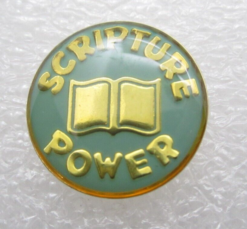 Scripture Bible Power Lapel Pin (C995)