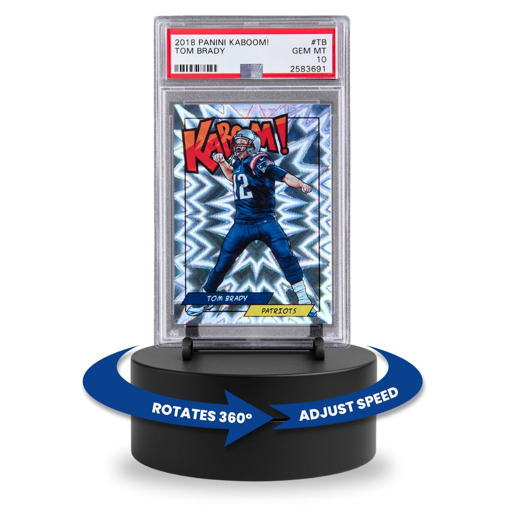 Adjustable Speed Spinning Display Stand for Sports Trading Cards