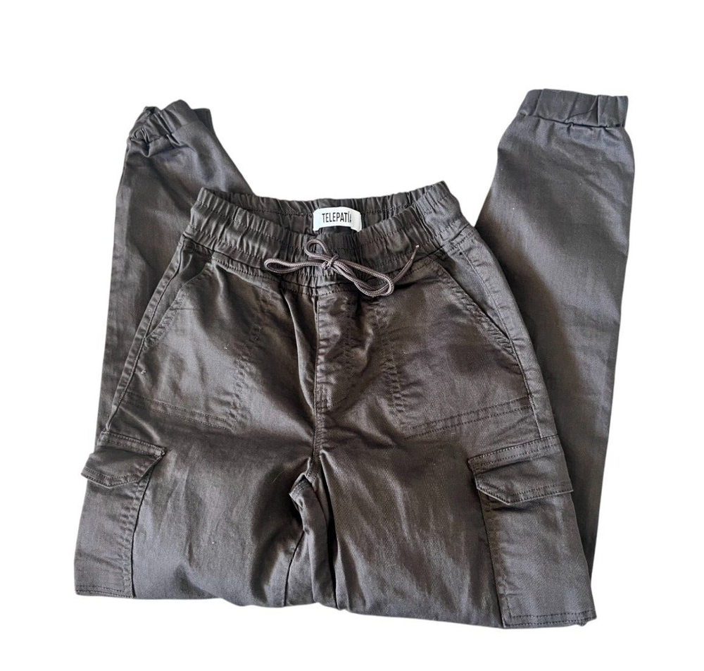 Telepatia Women Gray Cargo Joggers Pants Size 00/23 Pre-Owned