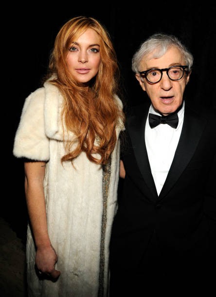 Lindsay Lohan Woody Allen amfAR New York Gala To Kick Off Fall 201- 2013 Photo 4