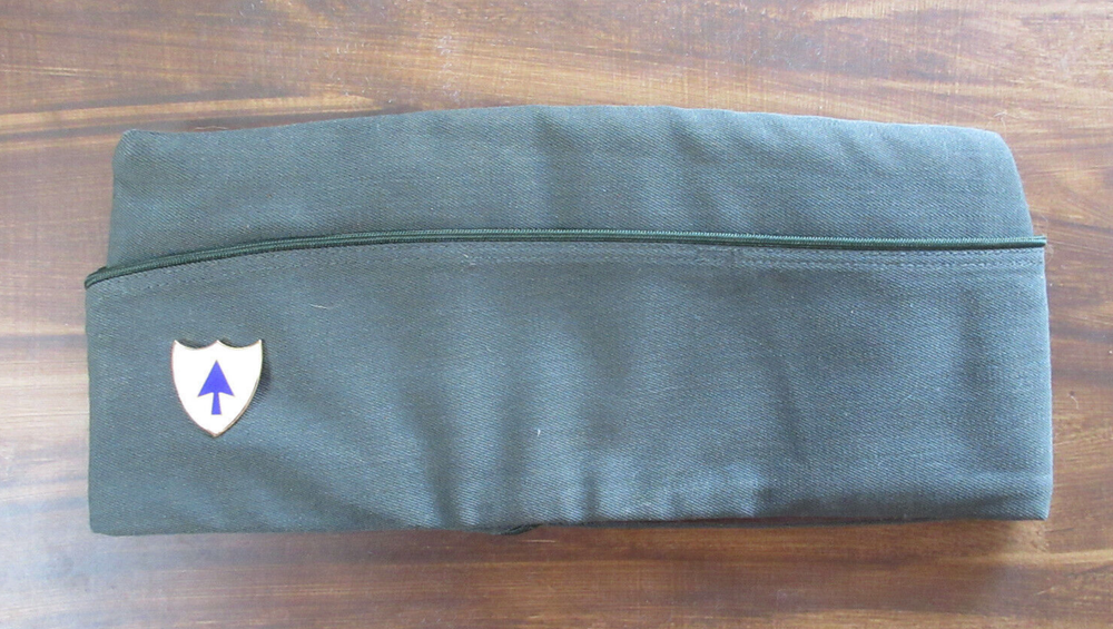 US Army Dress Green Garrison Cap AG-489 with 26th Infantry Regiment Crest  