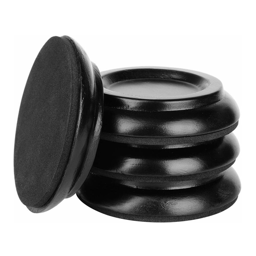 4 Sets Wooden Piano Caster Cups Upright Leg Floor Protectors Non-Slip Foam C159