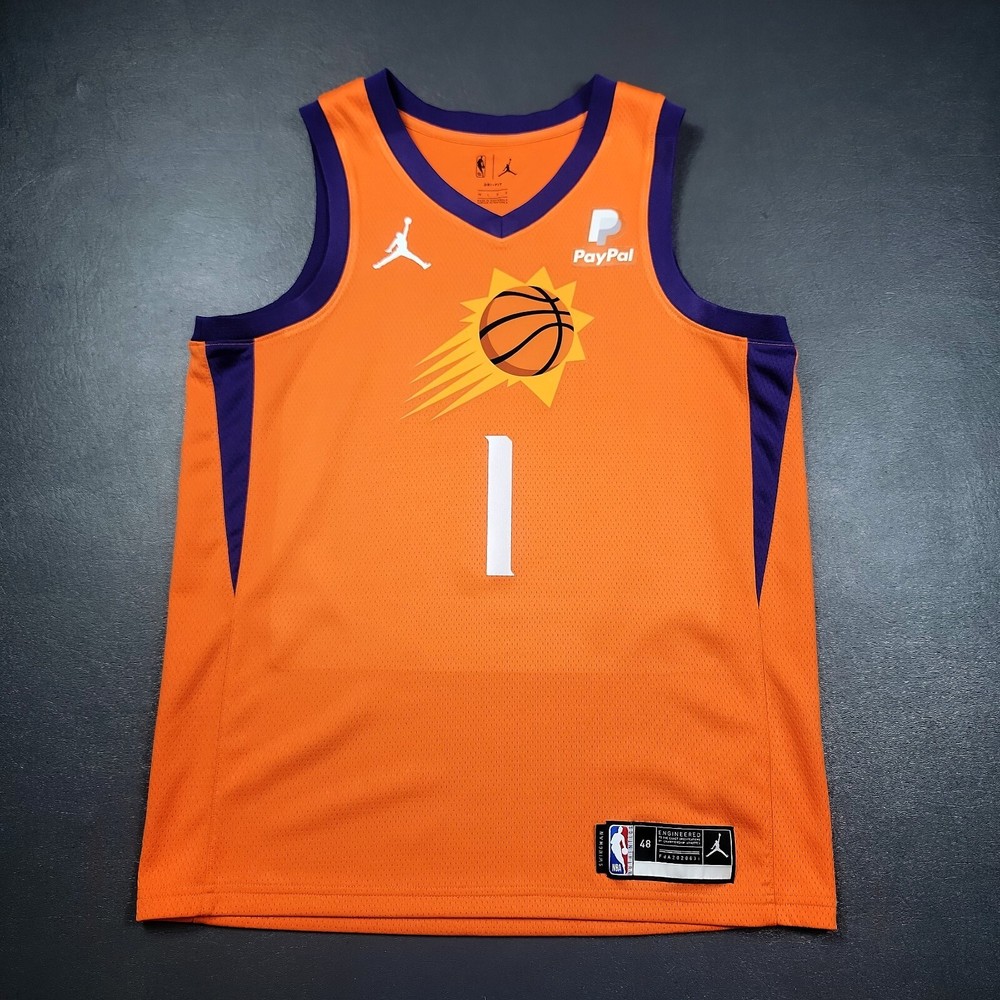 100% Authentic Devin Booker Nike Suns Statement Edition Jersey Size 48 L Paypal-image
