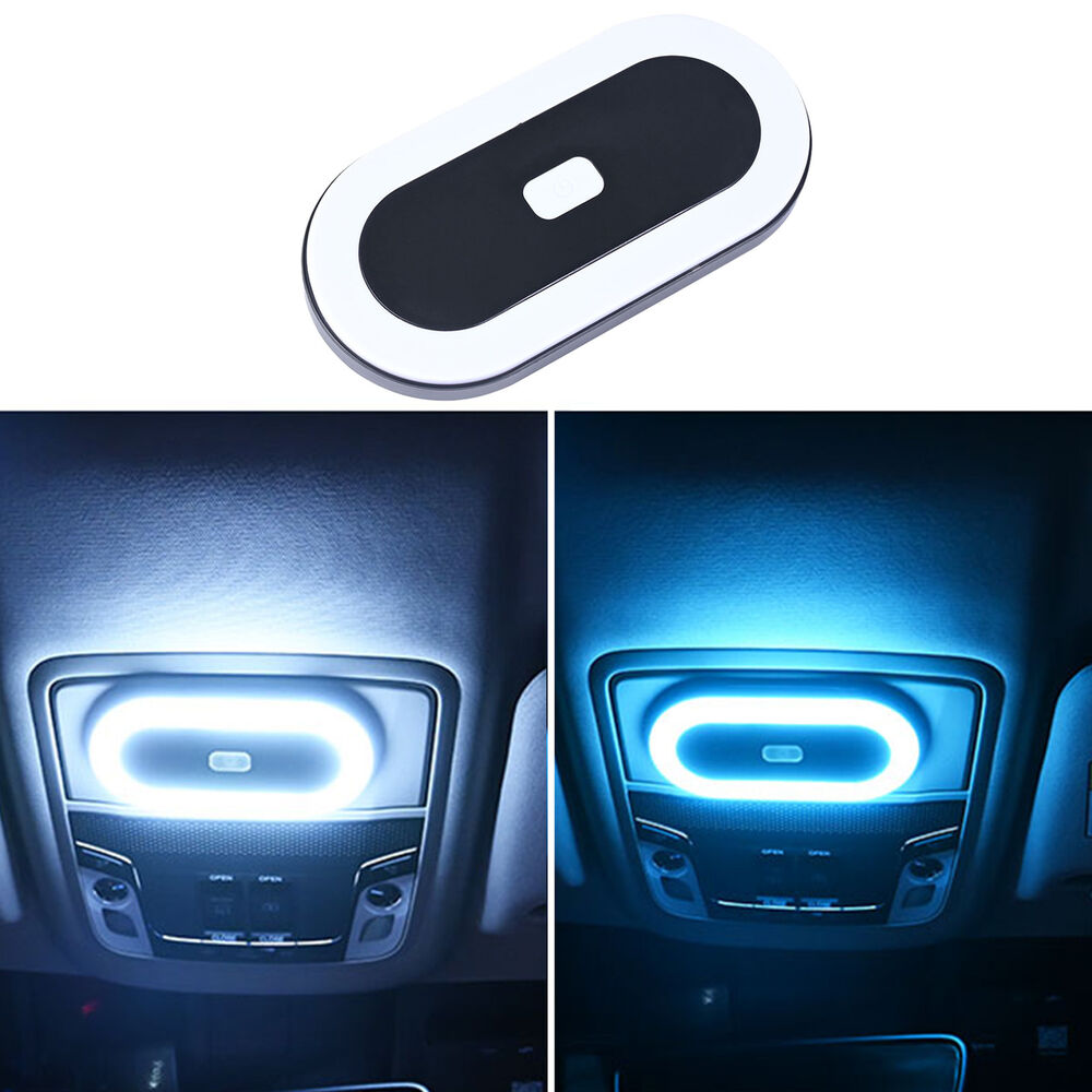 Car Interior Reading Light Rechargeable Magnetic Dome Roof Ceiling Trunk Lamp