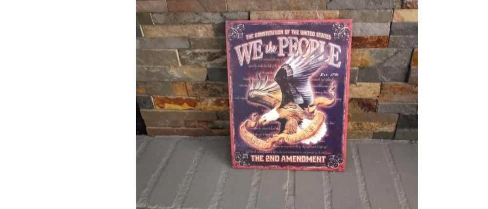 ATTN! PATRIOTS! USA WOODEN SECOND AMENDMENT EAGLE BUY NOW-image