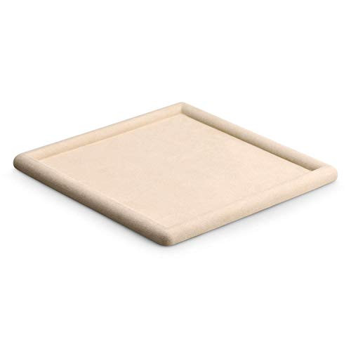 Microfiber Jewelry Tray Square Nightstand Organizer for Rings Earrings Necklaces